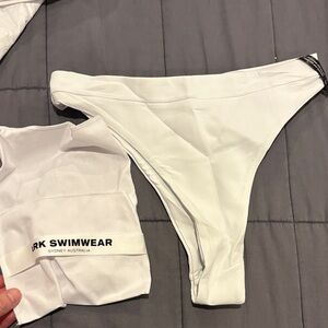 Ark Swimwear Women's White Bikini Bottom